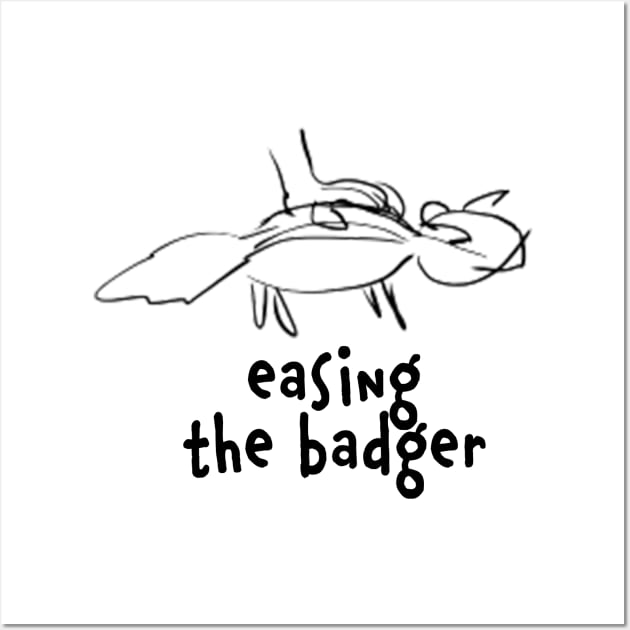 easing the badger Wall Art by tWoTcast